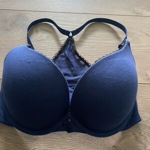 32DD Victoria‎ Secret Navy Blue Push Up Racerback Bra